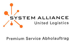SYSTEM ALLIANCE United Logistics Premium Service Abholauftrag