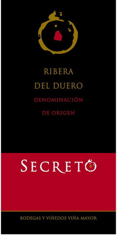 RIBERA DEL DUERO DENOMINACIÓN DE ORIGEN SECRETO BODEGAS Y VIÑEDOS VIÑA MAYOR