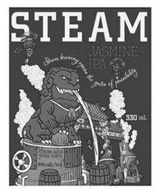 STEAM JASMINE IPA Steam brewing opens the gates of possibility 330 mL STRONG BEER BIÈRE FORTE