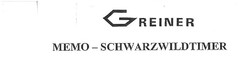 G REINER MEMO-SCHWARZWILDTIMER