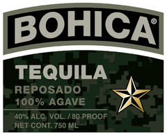 BOHICA TEQUILA REPOSADO 100% AGAVE