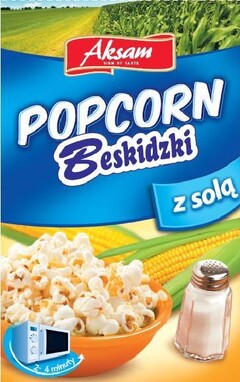 Aksam SIGN OF TASTE POPCORN Beskidzki z solą