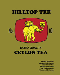 HILLTOP TEE No.00 EXTRA QUALITY CEYLON TEA