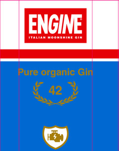 ENGINE ITALIAN MOONSHINE GIN PURE ORGANIC GIN 42