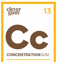 Cc CONCENTRATIONGUM clever gum 13
