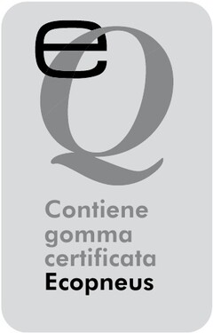 EQ CONTIENE GOMMA CERTIFICATA ECOPNEUS