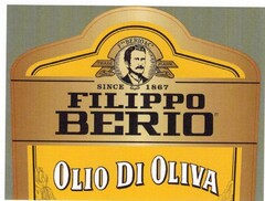 FILIPPO BERIO, OLIO DI OLIVA F.PO BERIO & C° TRADE MARK SINCE 1867