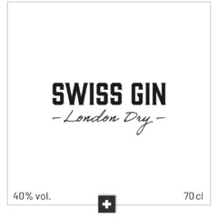 SWISS GIN London Dry 40% vol. 70cl