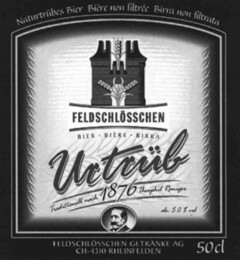 Naturtrübes Bier Bière non filtrée Birra non filtrata FELDSCHLÖSSCHEN URTRÜB