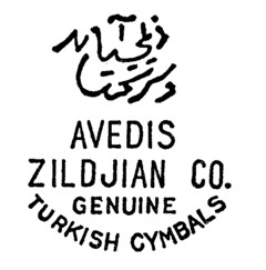 AVEDIS ZILDJIAN CO. GENUINE TURKISH CYMBALS