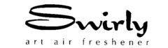 Swirly art air freshener