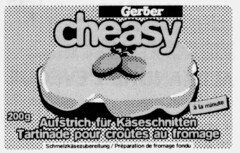 Gerber cheasy Aufstrich für Käseschnitten Tartinade pour croûtes au fromage 200g à la minute