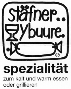 Stäfner Wybuurewurst spezialität zum kalt und warm essen oder grillieren