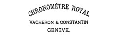 CHRONOMèTRE ROYAL VACHERON & CONSTANTIN GENEVE.