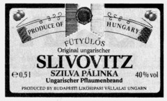 SLIVOVITZ SZILVA PALINKA Ungarischer Pflaumenbrand
