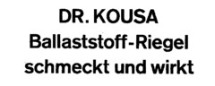 DR. KOUSA Ballaststoff-Riegel schmeckt und wirkt