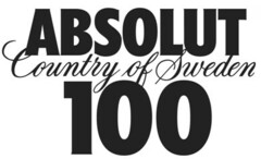 ABSOLUT Country of Sweden 100