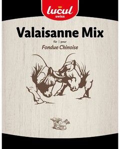 lucul swiss Valaisanne Mix für pour Fondue Chinoise