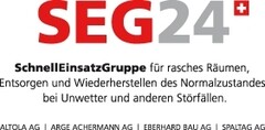 SEG 24 SchnellEinsatzGruppe für rasches Räumen, Entsorgen und Wiederherstellen des Normalzustandes bei Unwetter und anderen Störffällen. ALTOLA AG | ARGE ACHERMANN AG | EBERHARD BAU AG | SPALTAG AG