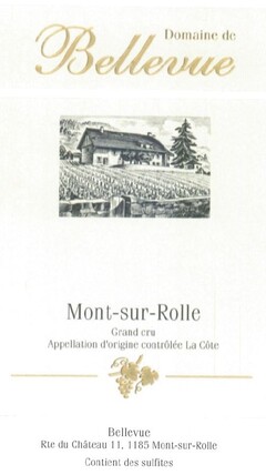 Domaine de Bellevue Mont-sur-Rolle