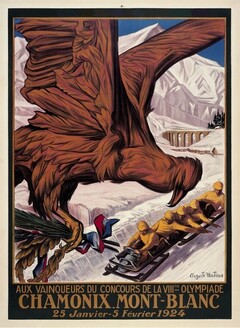 AUX VAINQUEURS DU CONCOURS DE LA VIIIme OLYMPIADE CHAMONIX.MONT-BLANC 25 Janvier- 5 Février 1924