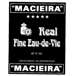 ''MACIEIRA'' Real Fine Eau-de-Vie