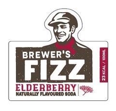 BREWER'S FIZZ ELDERBERRY NATURALLY FLAVOURED SODA 23KCAL / 100ML