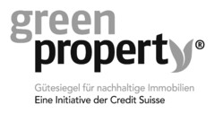 green property Gütesiegel für nachhaltige Immobilien Eine Initiative der Credit Suisse