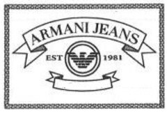 ARMANI JEANS EST 1981