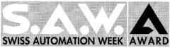 S.A.W.A SWISS AUTOMATION WEEK AWARD