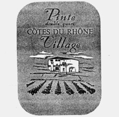 Pinte double quart COTES DU RHONE Village