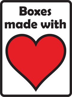 Boxes made with