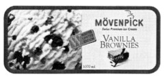 MÖVENPICK Swiss Premium Ice Cream VANILLA BROWNIES W WINTER LIMITED EDITION