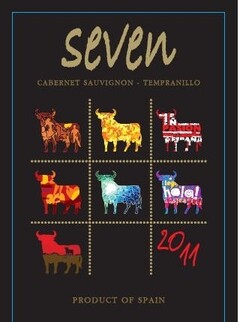 seven CABERNET SAUVIGNON TEMPRANILLO 2011 PRODUCT OF SPAIN