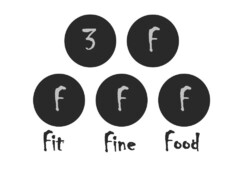 3 f f f f fit fine food