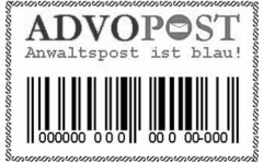 ADVOPOST Anwaltspost ist blau!