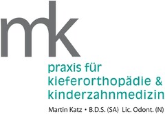 mk praxis für kieferorthopädie & kinderzahnmedizin Martin Katz B.D.S. (SA) Lic. Odont. (N)