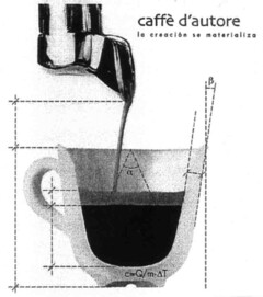 caffè d'autore la creaciòn se materializa