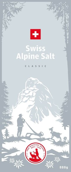 Swiss Alpine Salt CLASSIC UNE HISTOIRE SUISSE BEX 1554 888g