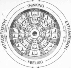 THINKING EXTRAVERSION FEELING INTROVERSION INTUITION INTUITION SENSING SENSING REFORMER DIRECTOR MOTIVATOR INSPIRER HELPER SUPPORTER COORDINATOR OBSERVER