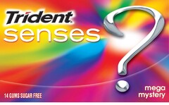 Trident senses ? mega mystery 14 GUMS SUGAR FREE