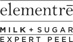 elementré MILK + SUGAR EXPERT PEEL