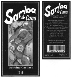 Samba & Cana Genuine Cachaça