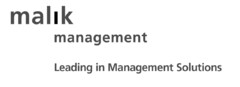 malik management Leading in Management Solutions