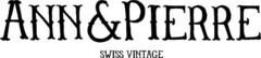 ANN & PIERRE SWISS VINTAGE