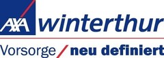 AXA winterthur Vorsorge neu definiert