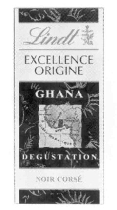 Lindt EXCELLENCE ORIGINE GHANA DEGUSTATION NOIR CORSÉ