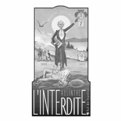 L'INTERDITE ABSINTHE Val-de-Travers MESSIEURS ... C'EST L'HEURE! OCTOBRE 7 1910 1291 1910