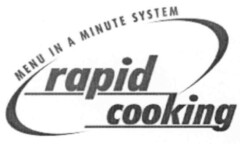 MENU IN A MINUTE SYSTEM rapid cooking