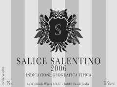 S SALICE SALENTINO 2006 INDICAZIONE GEOGRAFICA TIPICA